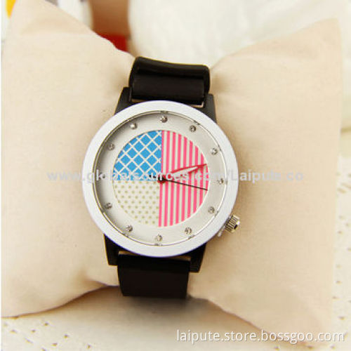 China Manufacturer New Product Colorful Interchangeable Silicone Watch